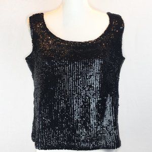 KNITTING STUDIO Handmade Sequin Top L